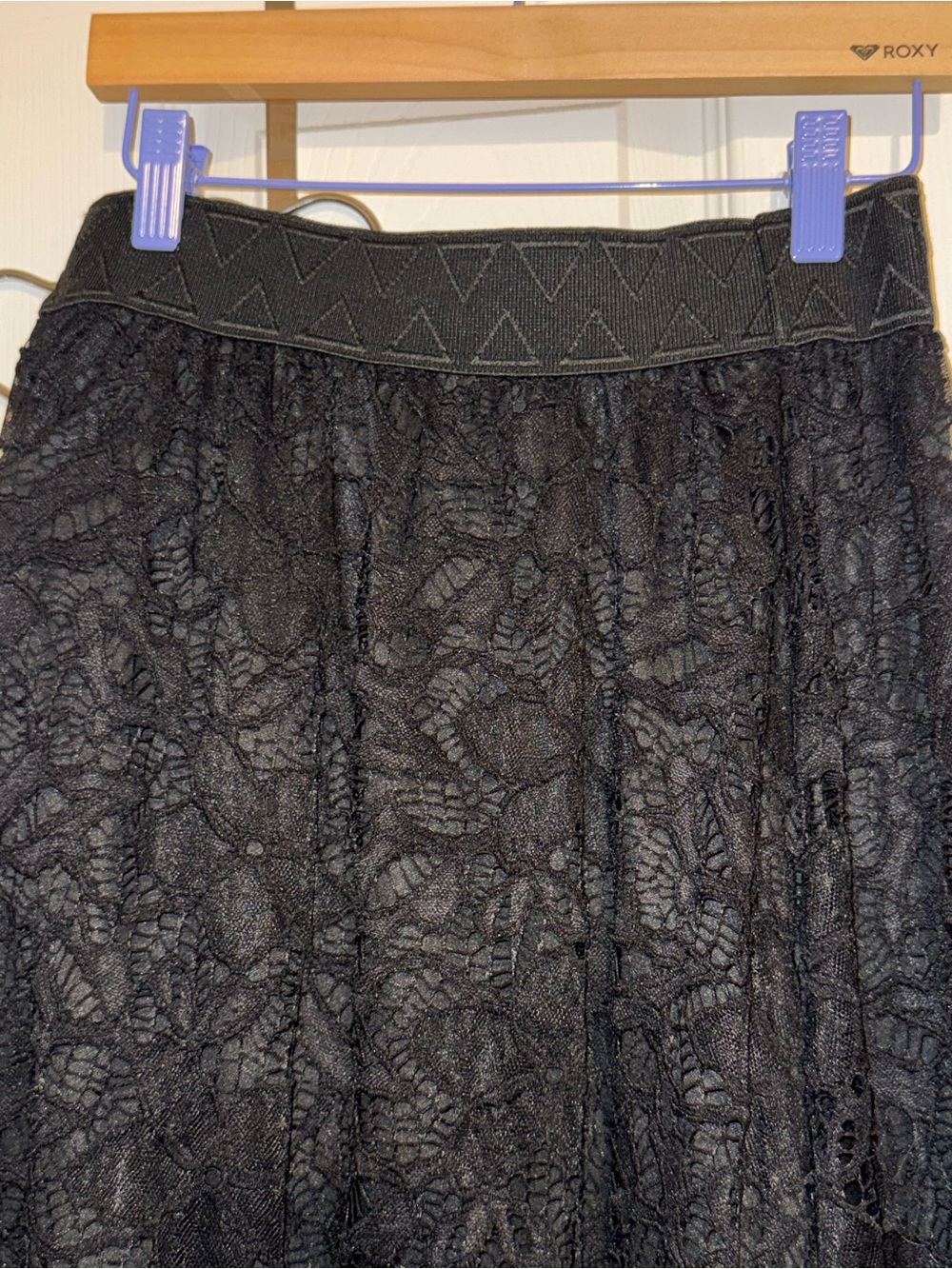LuLaRoe Long Black Lace Circle Skirt